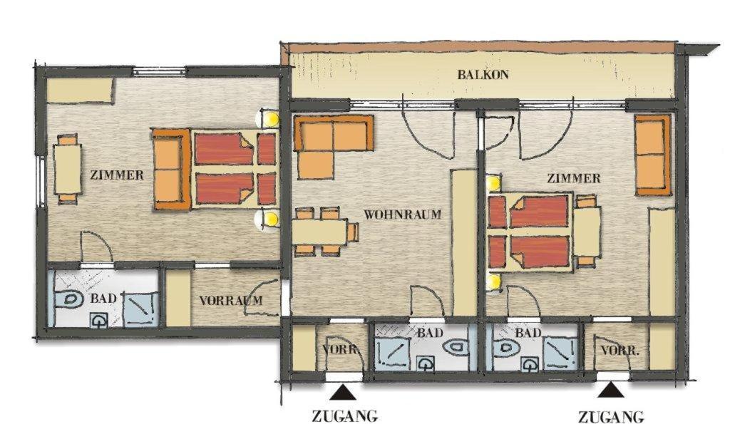 Haus Pregenzer Appartement Fiss Buitenkant foto